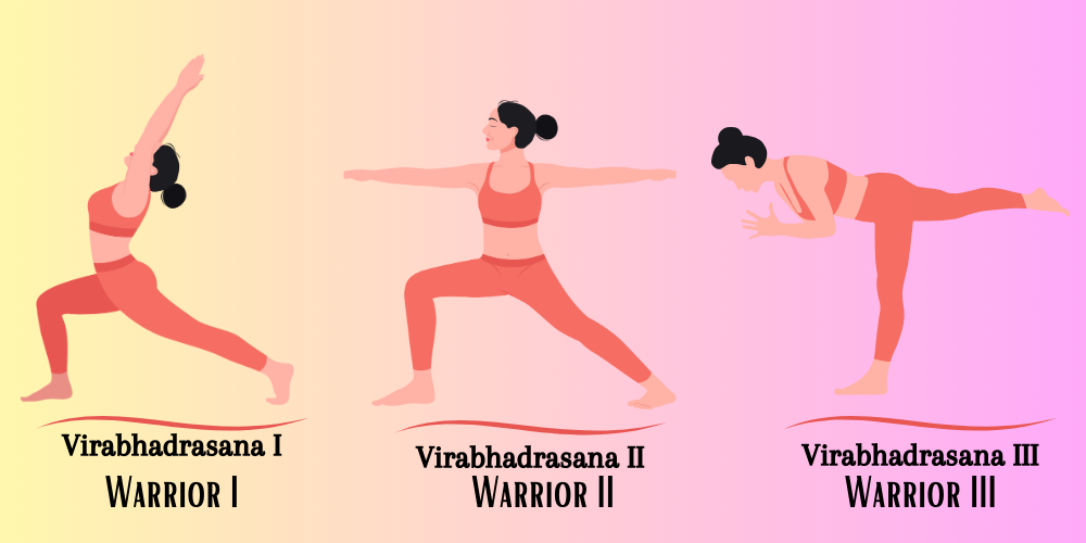 Warrior Poses,  Exercises For Weight Loss 