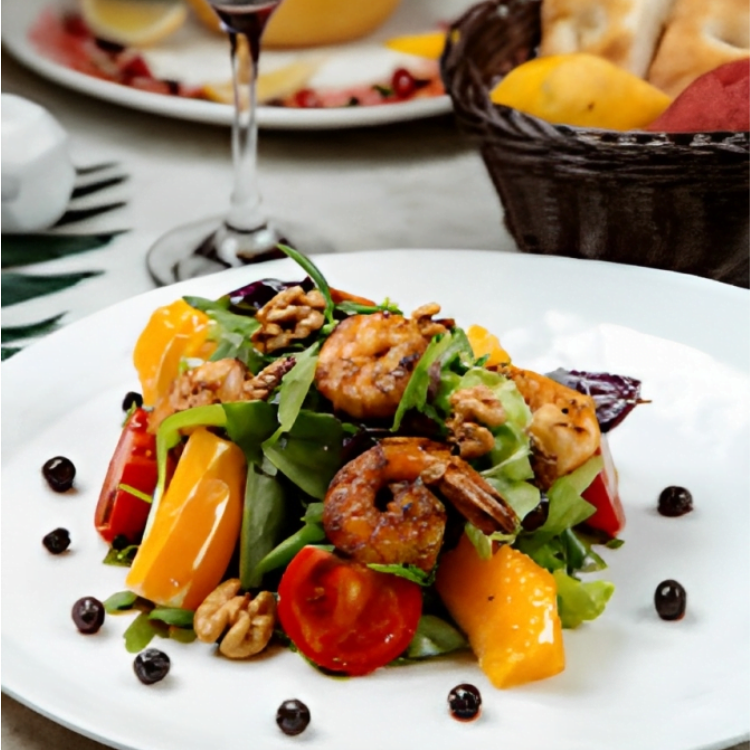 Cilantro Lime Shrimp and Avocado Salad, Salad Recipes For Weight Loss