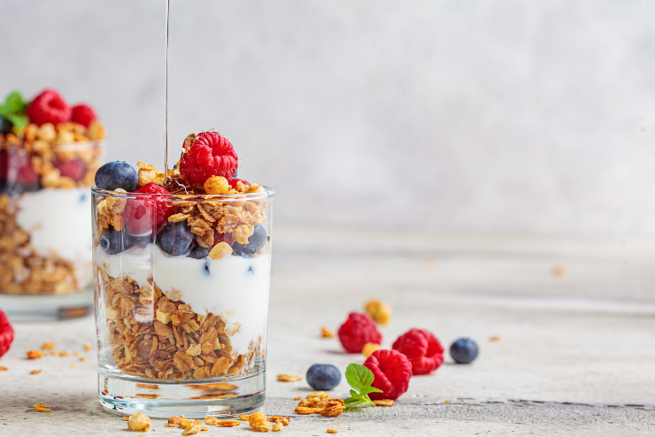 Fruity Yogurt Parfait, Healthy Breakfast Ideas for Kids