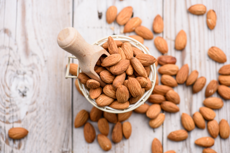 almonds,  High-Protein Nuts You Should Eat