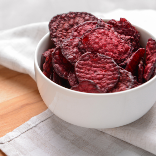 Low-Calorie Snacks For Weight Loss, Air-fried beet chips